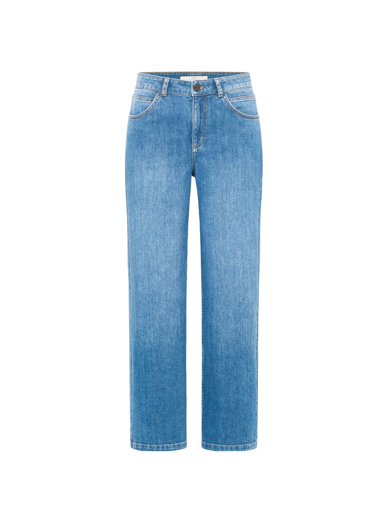 Lanius relaxed jeans in mid blue organic Candiani denim, premium sustainable fashion at 99things.ch Switzerland