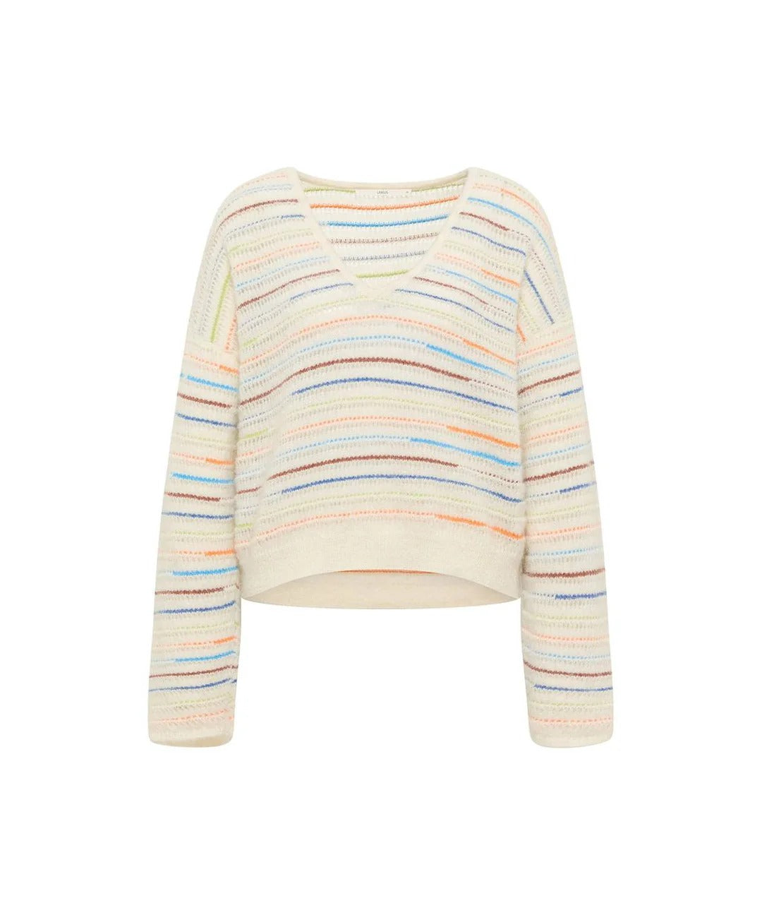 Striped Alpaca-Blend Sweater — Multicolour by LANIUS — fair fashion in organic materials, view 2