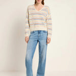 Striped Alpaca-Blend Sweater — Multicolour by LANIUS — fair fashion in organic materials, view 3