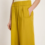 Wide-leg trousers - Dark Kiwi by LANIUS — fair fashion in organic materials, view 3