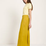 Wide-leg trousers - Dark Kiwi by LANIUS — fair fashion in organic materials, view 4