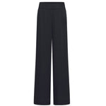 Wide-Leg Trousers - Midnight Blue by LANIUS — fair fashion in organic materials, front view