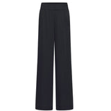 Wide-Leg Trousers - Midnight Blue by LANIUS — fair fashion in organic materials, front view