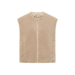LANIUS reversible jacket in beige, smooth side – flat lay
