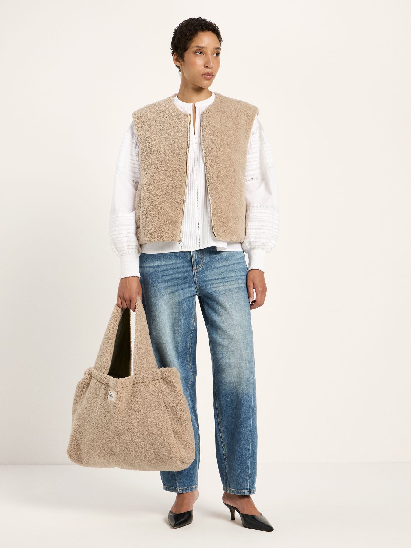 LANIUS reversible quilted jacket – full look
