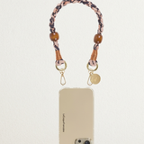 Leo Braided Wrist Phone Strap Leopard 40cm stylish braided phone accessory