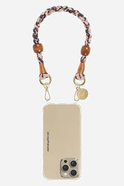 La Coque Française leopard phone strap styled with a matching iPhone ring case