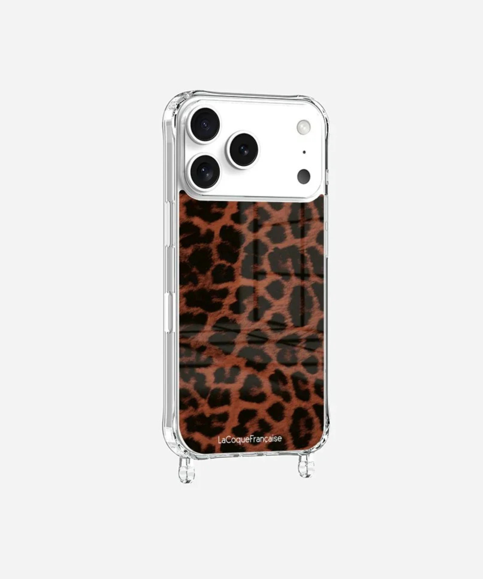 Leopard Print Ring Phone Case Terracotta stylish shockproof smartphone cover with ring holder