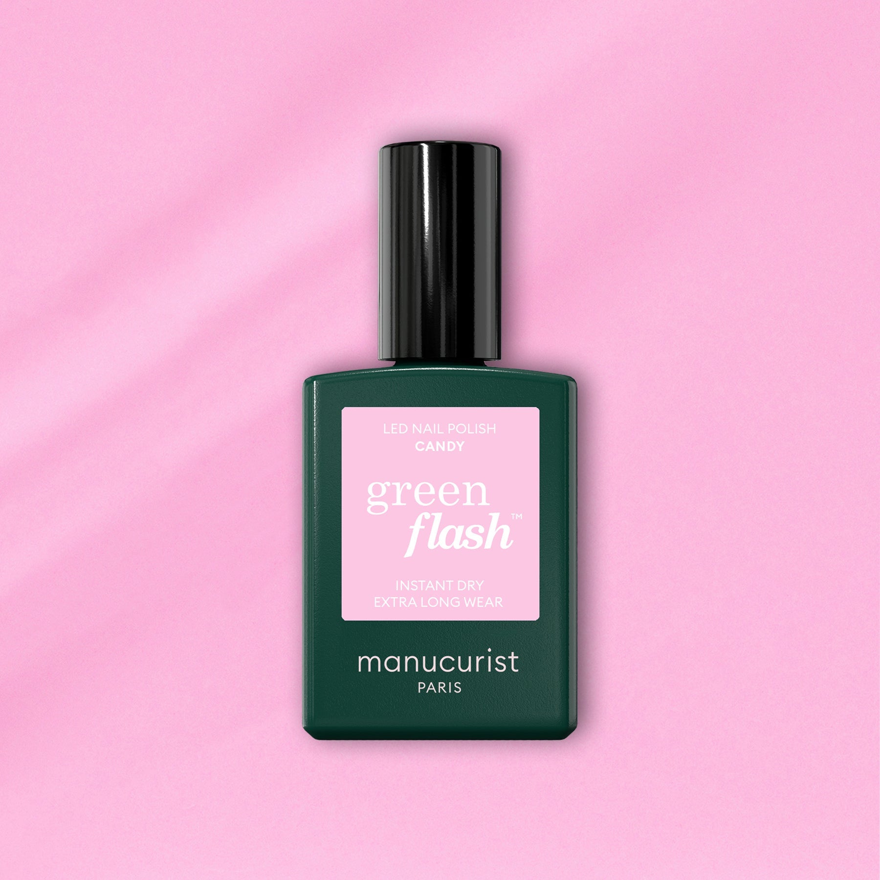 Manucurist Green Flash™ semi-permanent LED nail polish, Candy – bottle