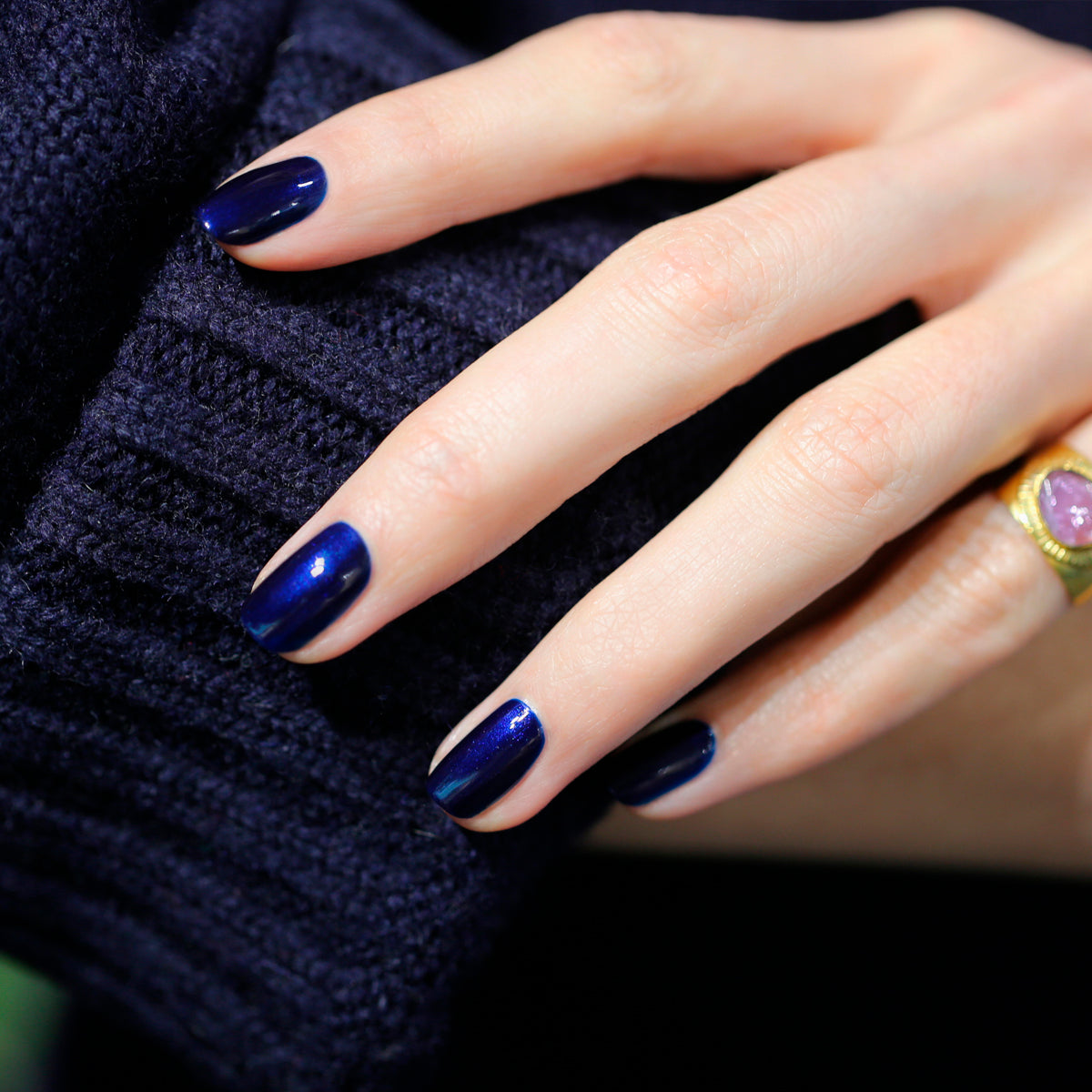 Manucurist Green Flash™ semi-permanent LED nail polish, Dark Night – view 2