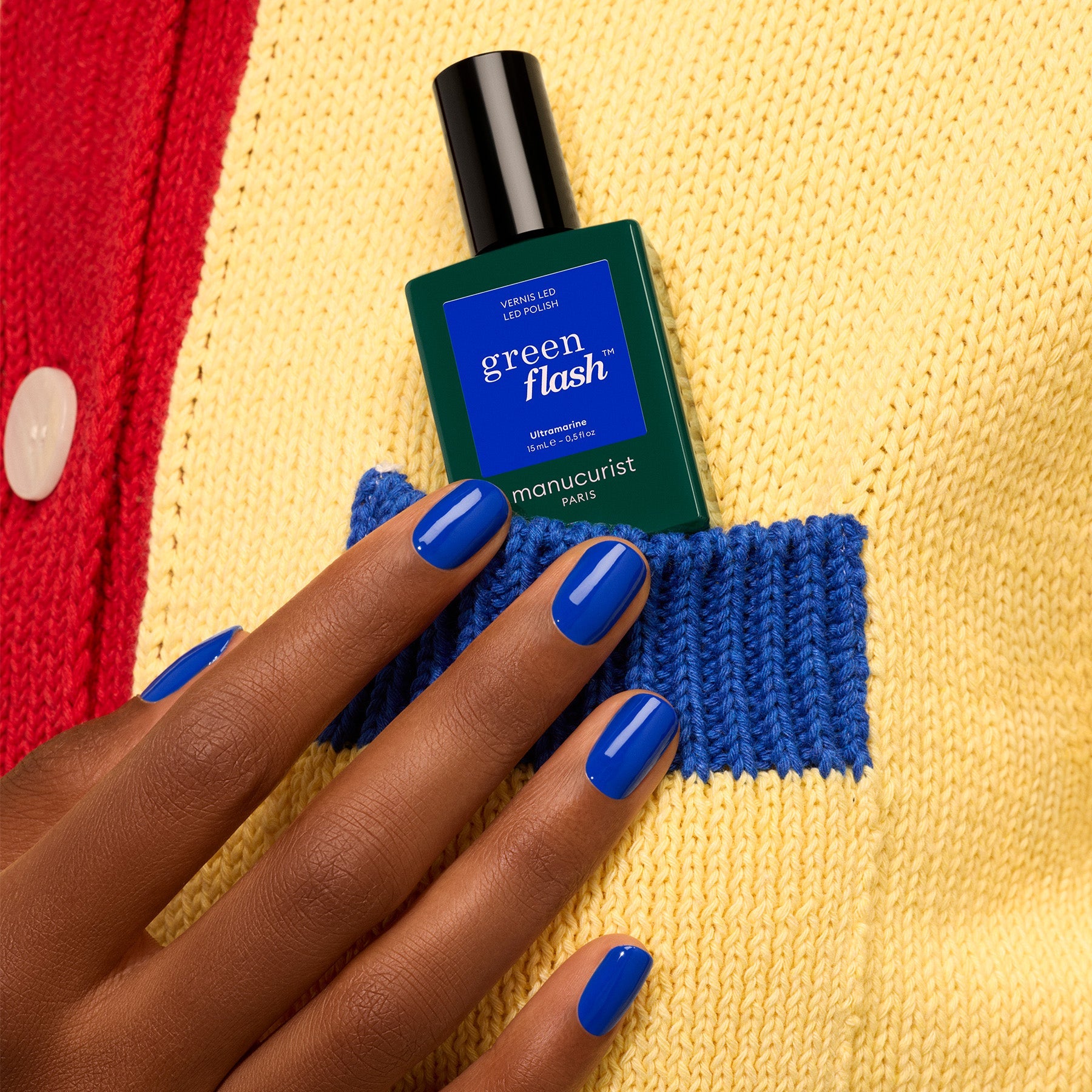 Manucurist Green Flash™ semi-permanent LED nail polish, Ultramarine – view 3