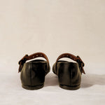 MICUIR Danseur de Roche black Mary Jane flats, back view