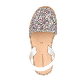 Minorquines avarca sandals with multicolour sequins