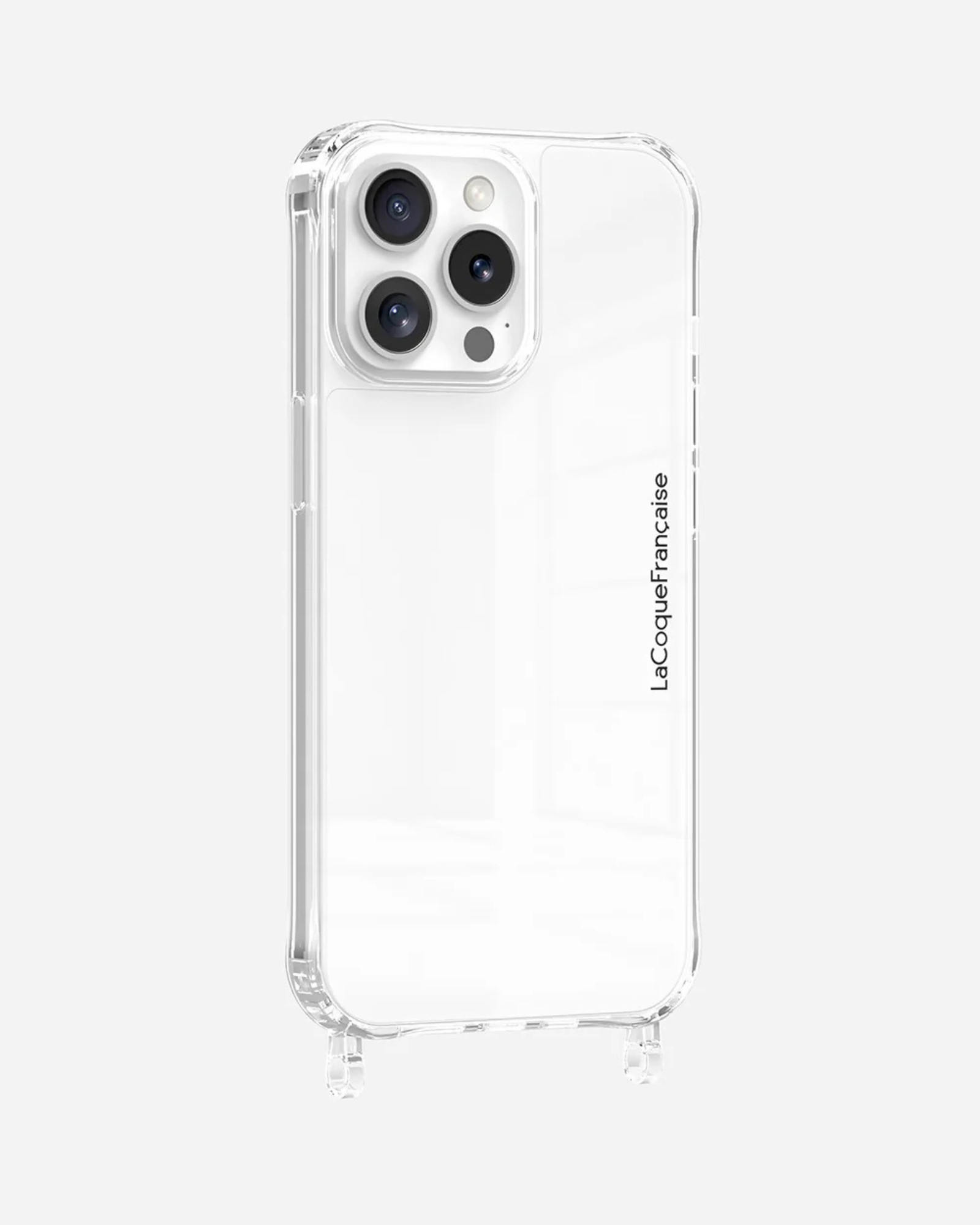 Clear mirror phone case with ring holders and protective design