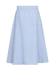 MMEllaja Alexis Brunnera Blue skirt with soft drape and flared shape
