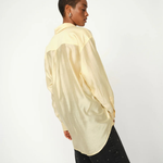 MOS MOSH MMDanika oversized vanilla shirt, back view, fluid TENCEL™, relaxed fit, soft neutral Quiet Luxury style.