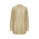 MOS MOSH MMDanika oversized vanilla shirt, fluid TENCEL™ drape, Quiet Luxury aesthetic