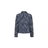 Fione Leoni Tweed Jacket – Salute Navy – view 3