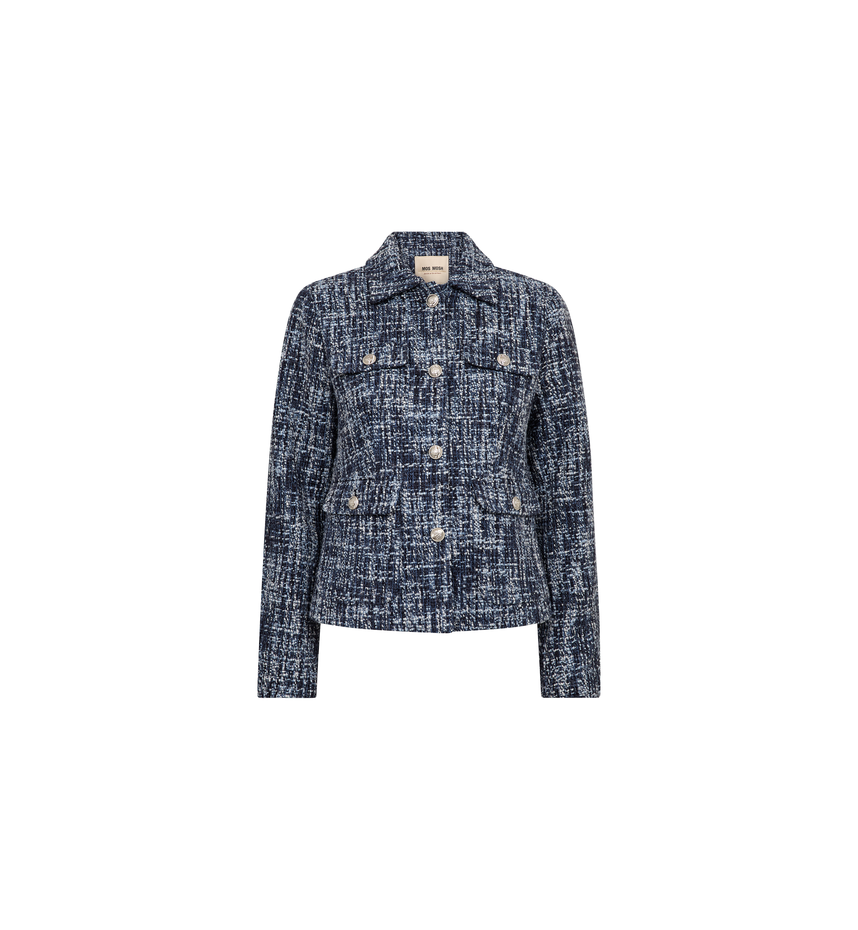 Fione Leoni Tweed Jacket – Salute Navy – view 2
