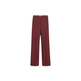 MOS MOSH Leya Miley tailored trousers in port royale, front view with pressed crease
