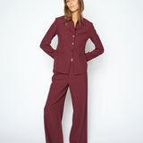 MOS MOSH Leya Miley straight-leg trousers in port royale