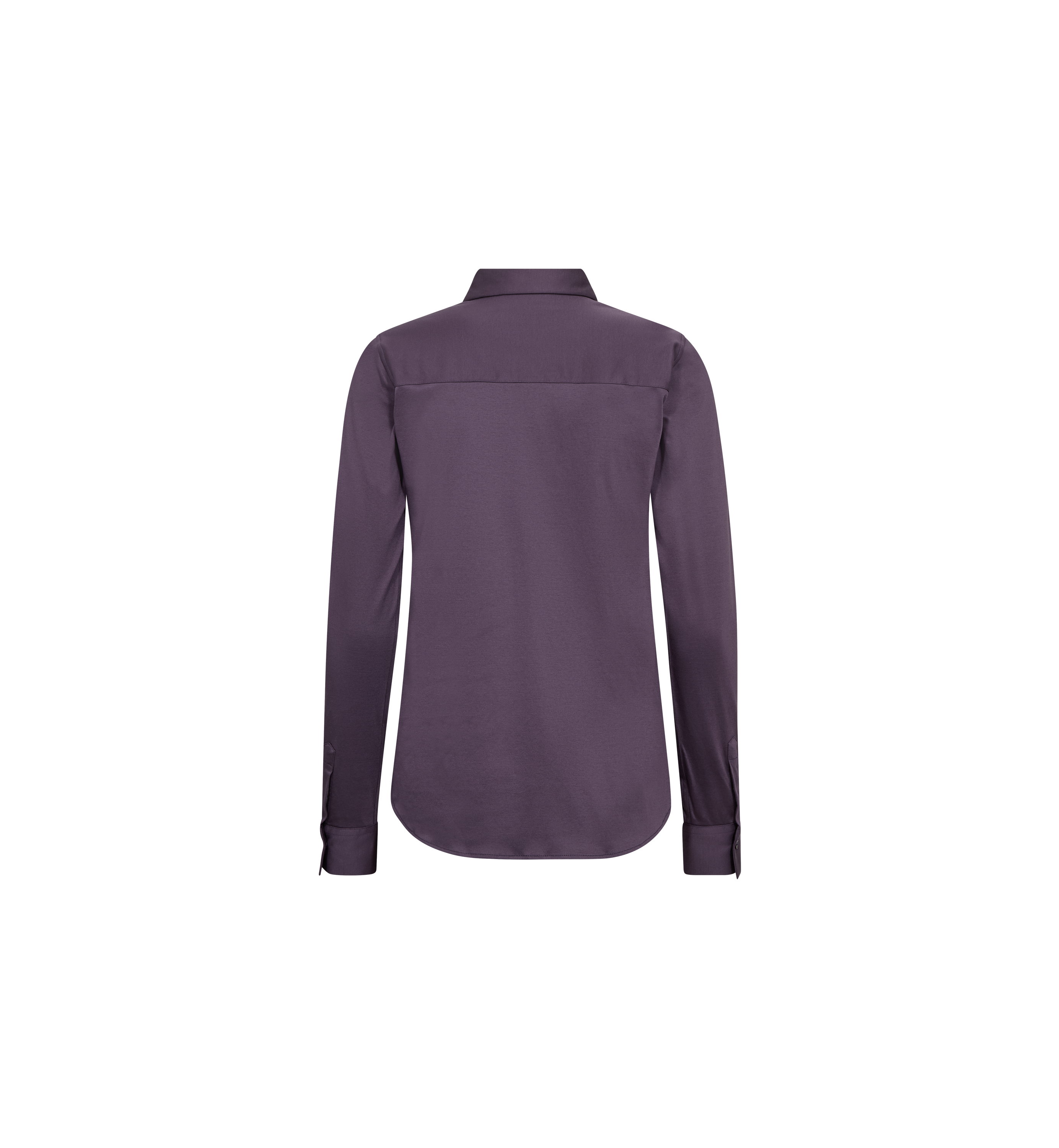 MOS MOSH Tina fitted shirt in Sweet Grape, back view
