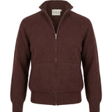 Nuage Cashmere Bomber – Chocolate – front view