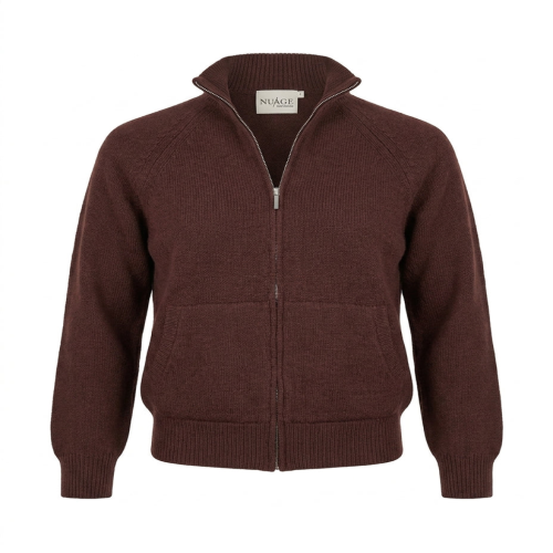 Nuage Cashmere Bomber – Chocolate