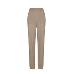Cashmere Joggers – Cappuccino – front view