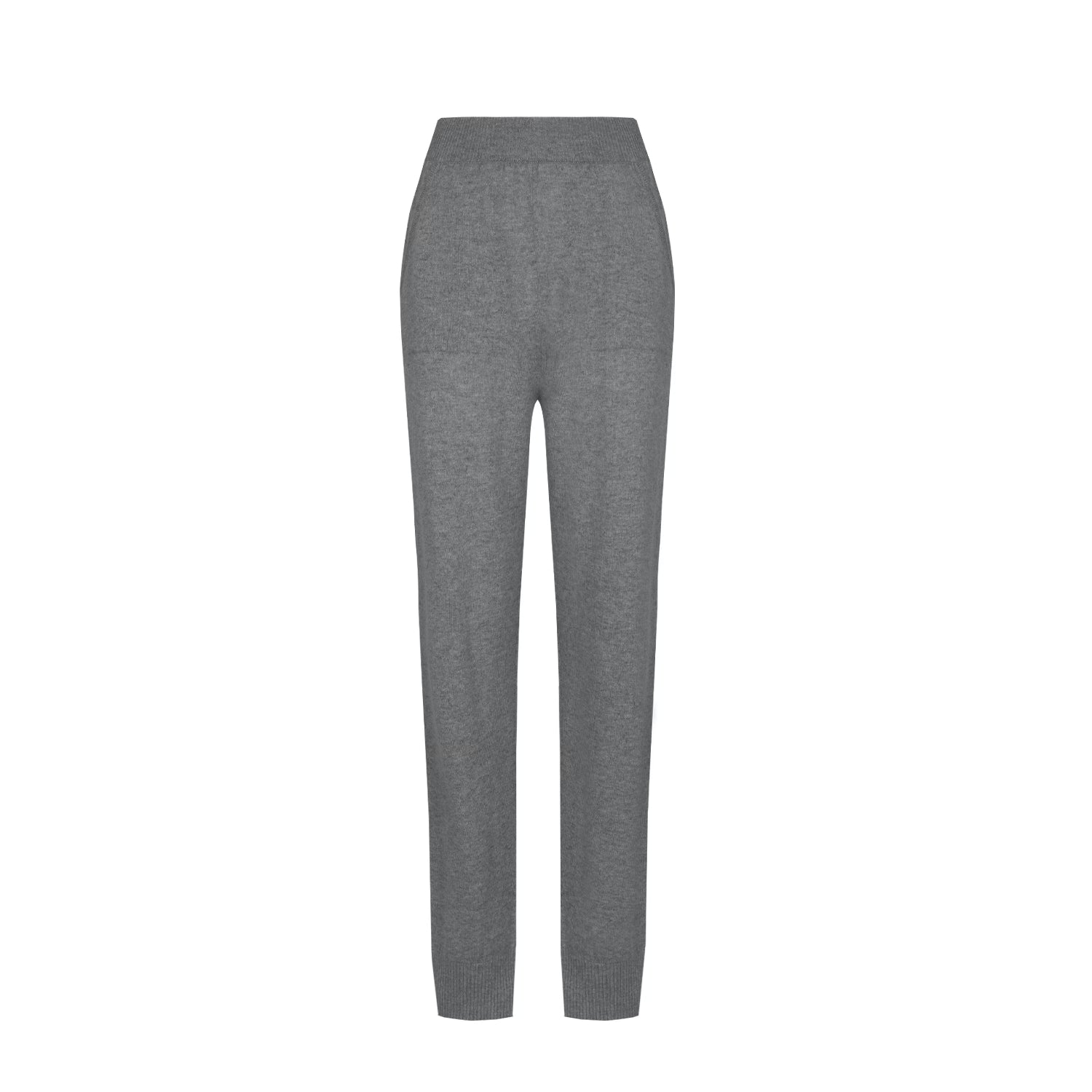 Cashmere Joggers – Grey – front view