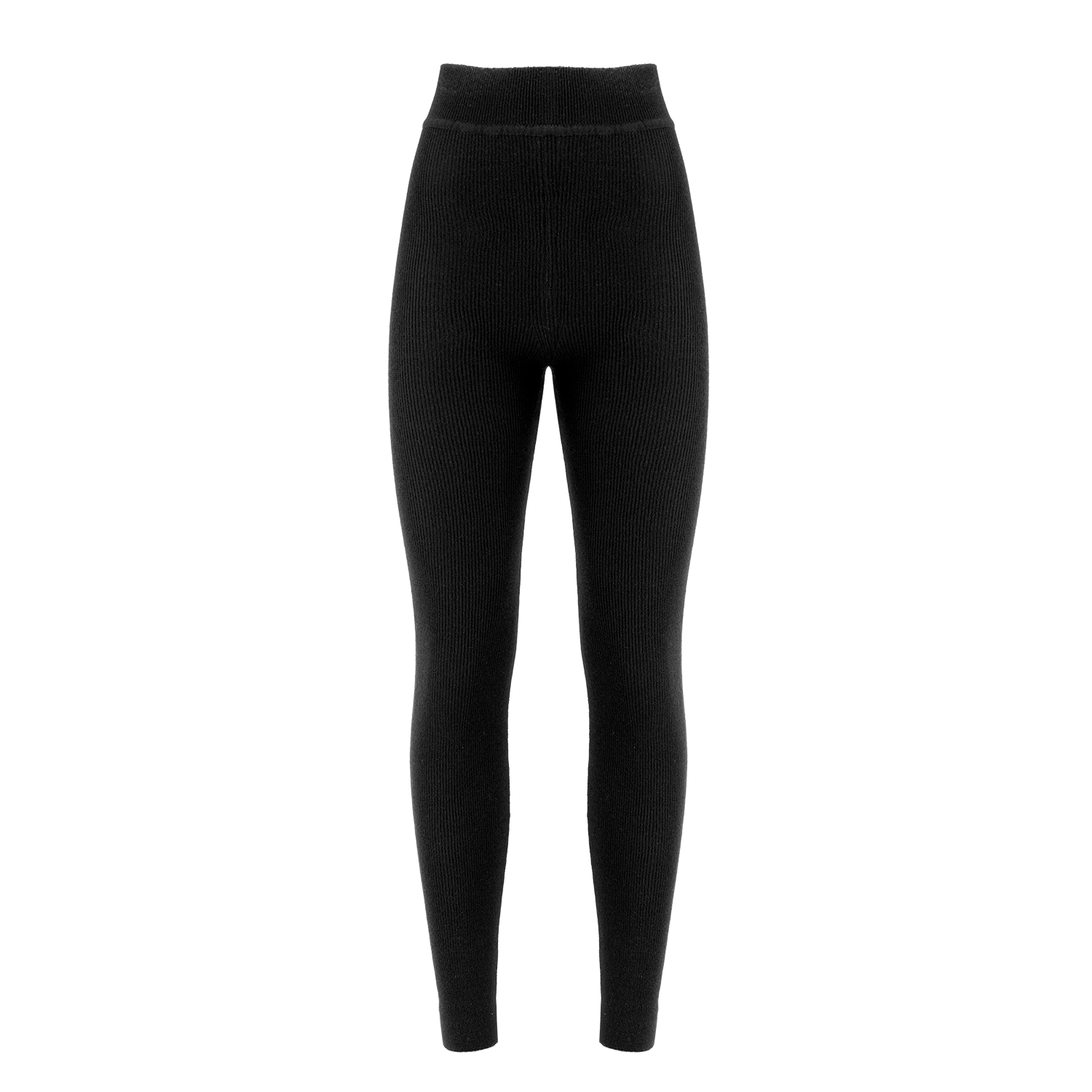 Cashmere Leggings – Black – front view