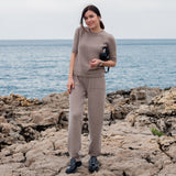 Cashmere T-Shirt – Cappuccino – view 3