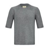 Cashmere T-Shirt – Grey – front view