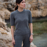 Cashmere T-Shirt – Grey – view 3