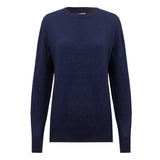 Crew-Neck Jumper – Indigo – front view