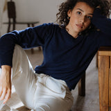Crew-Neck Jumper – Indigo – view 4