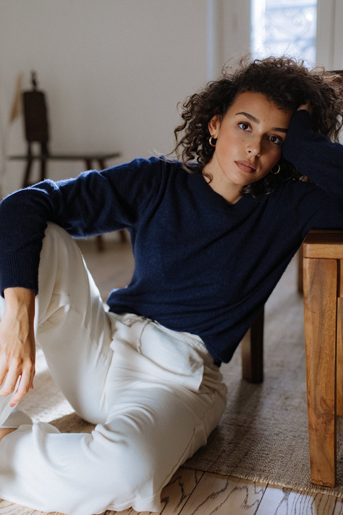 Crew-Neck Jumper – Indigo – view 4