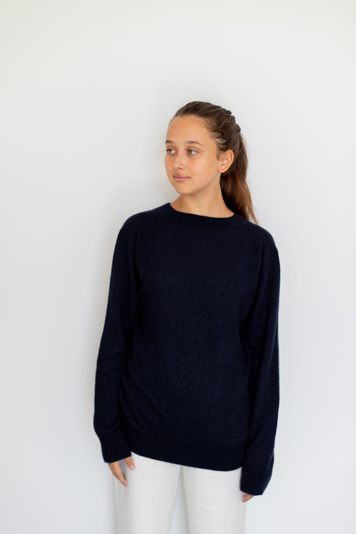 Crew-Neck Jumper – Indigo – view 2