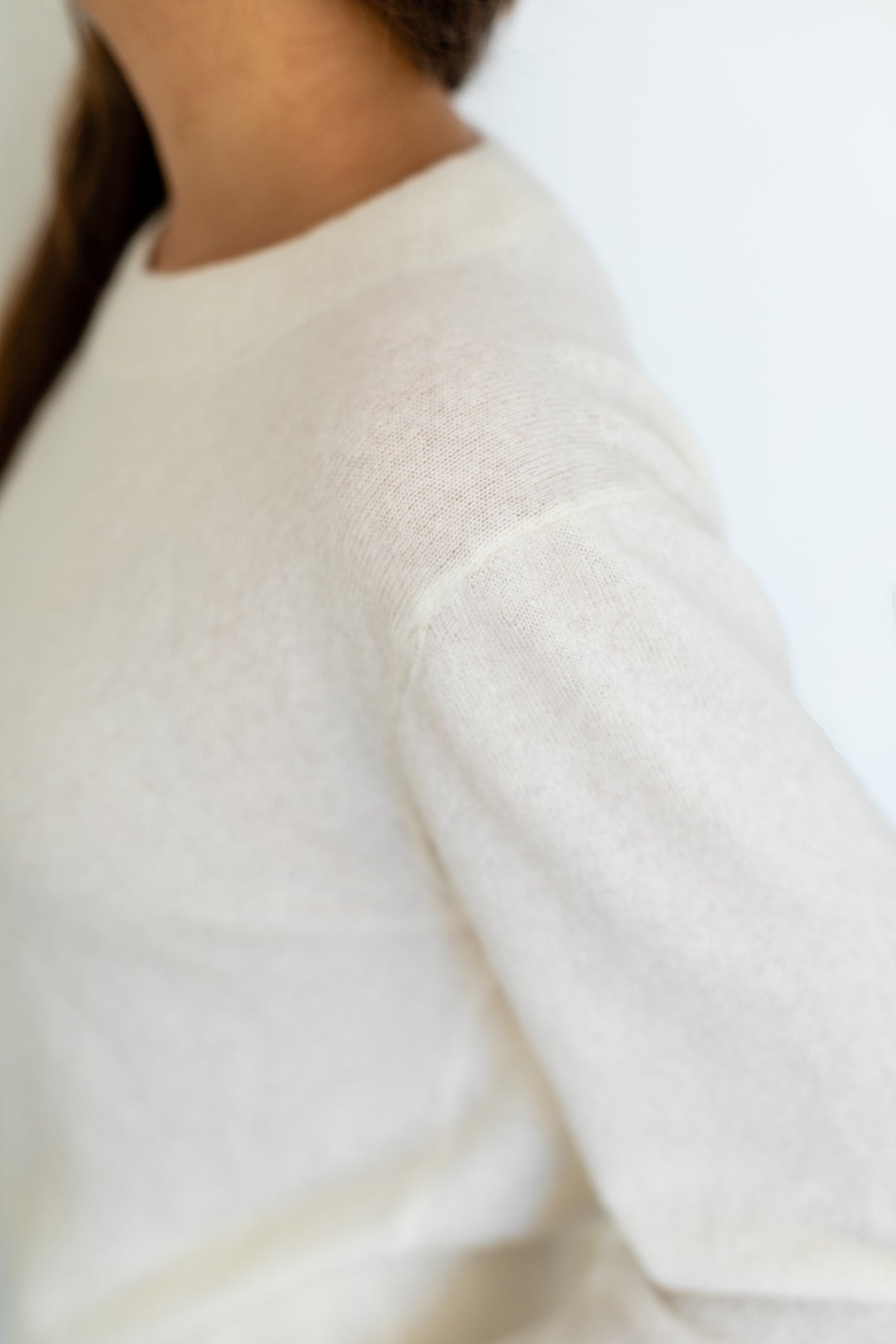 Crew-Neck Jumper – Ivory – view 2