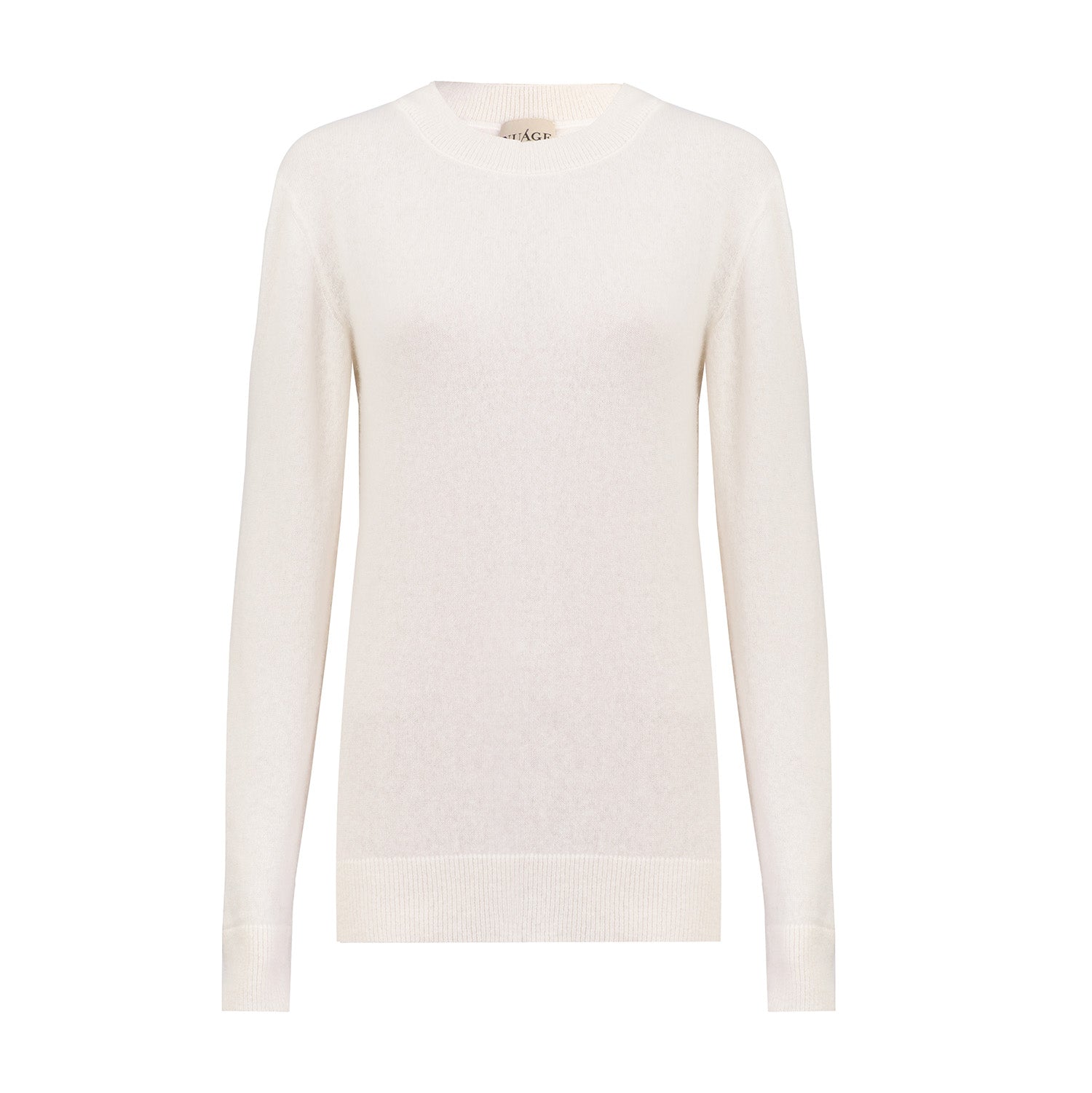 Crew-Neck Jumper – Ivory – front view