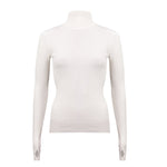 Fine Rib Roll-Neck Jumper – Milky Way – front view