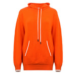 Nuage Cashmere Hoodie – Aperol – front view
