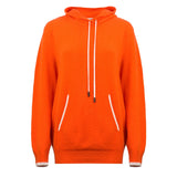 Nuage Cashmere Hoodie – Aperol – front view