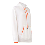 Nuage Cashmere Hoodie – White Angel – side view