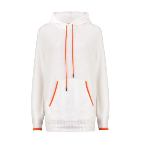 Nuage Cashmere Hoodie – White Angel
