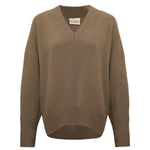Iconic V-Neck Jumper – Olive – view 5
