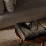 Iconic V-Neck Jumper – Olive – front view