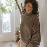 Roll-Neck Jumper – Hot Cappuccino – view 2