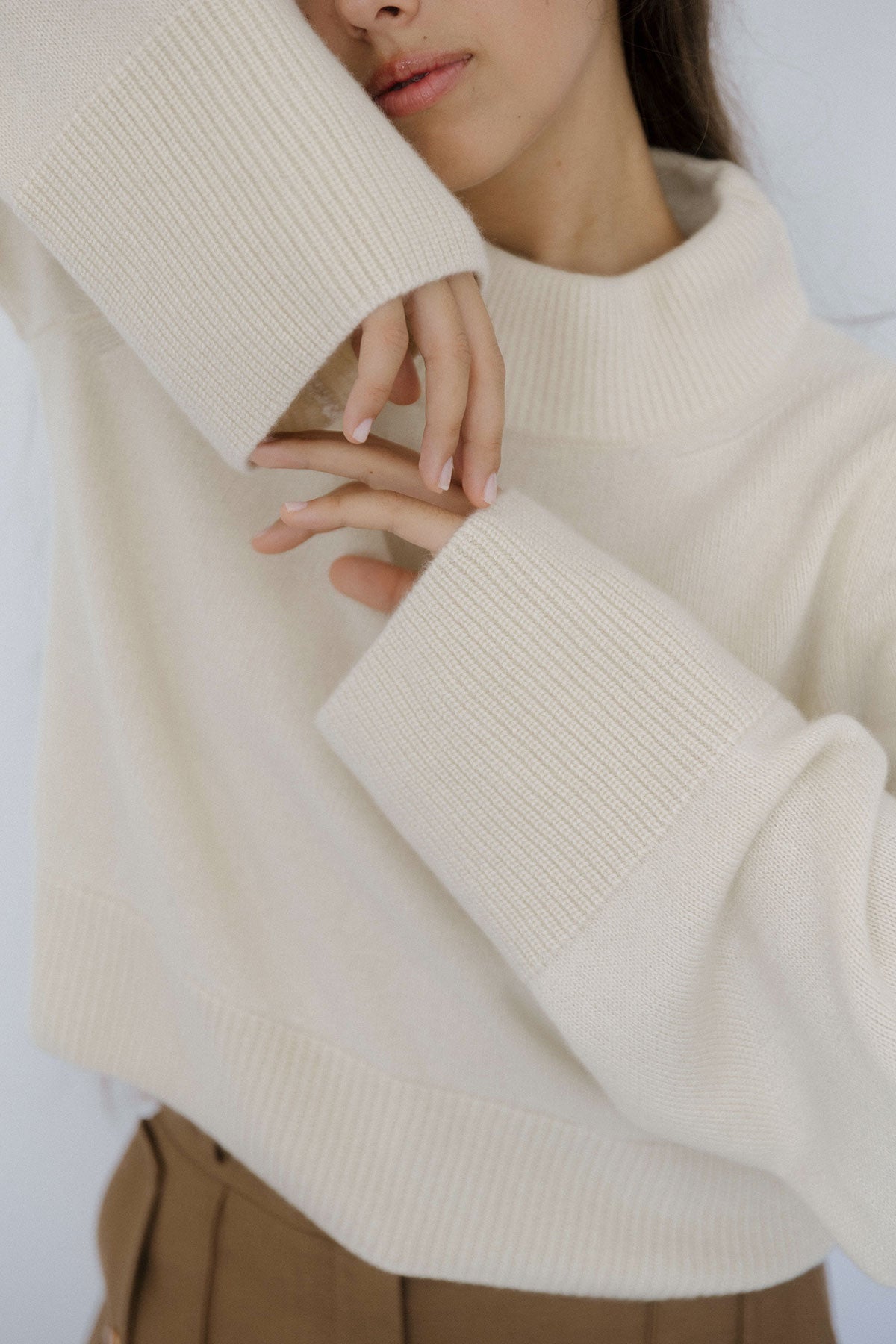 Wide-Sleeve Jumper – Ecru – view 6
