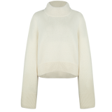 Wide-Sleeve Jumper – Ecru – front view